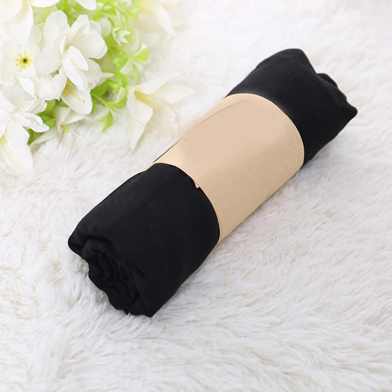 Foulard Coton et Lin Uni Noir