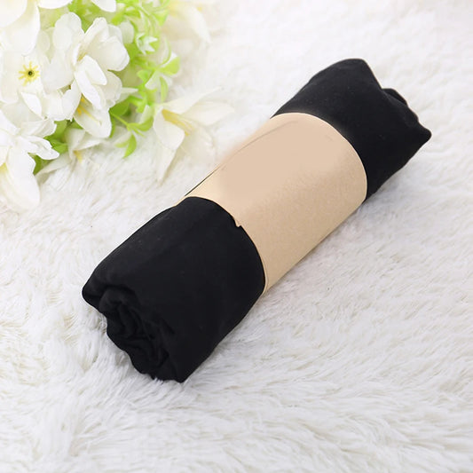 Foulard Coton et Lin Uni Noir