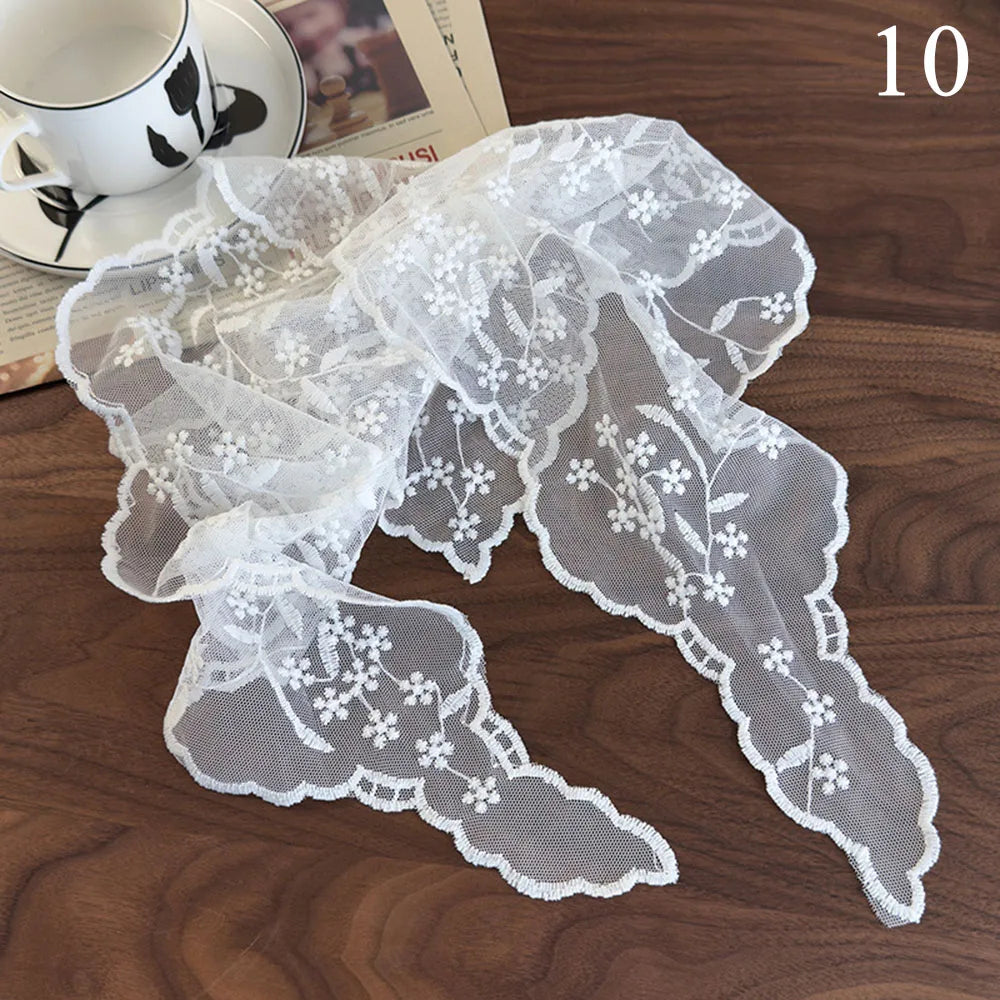 Foulard Fleuri pour Cheveux Dentelle Femme