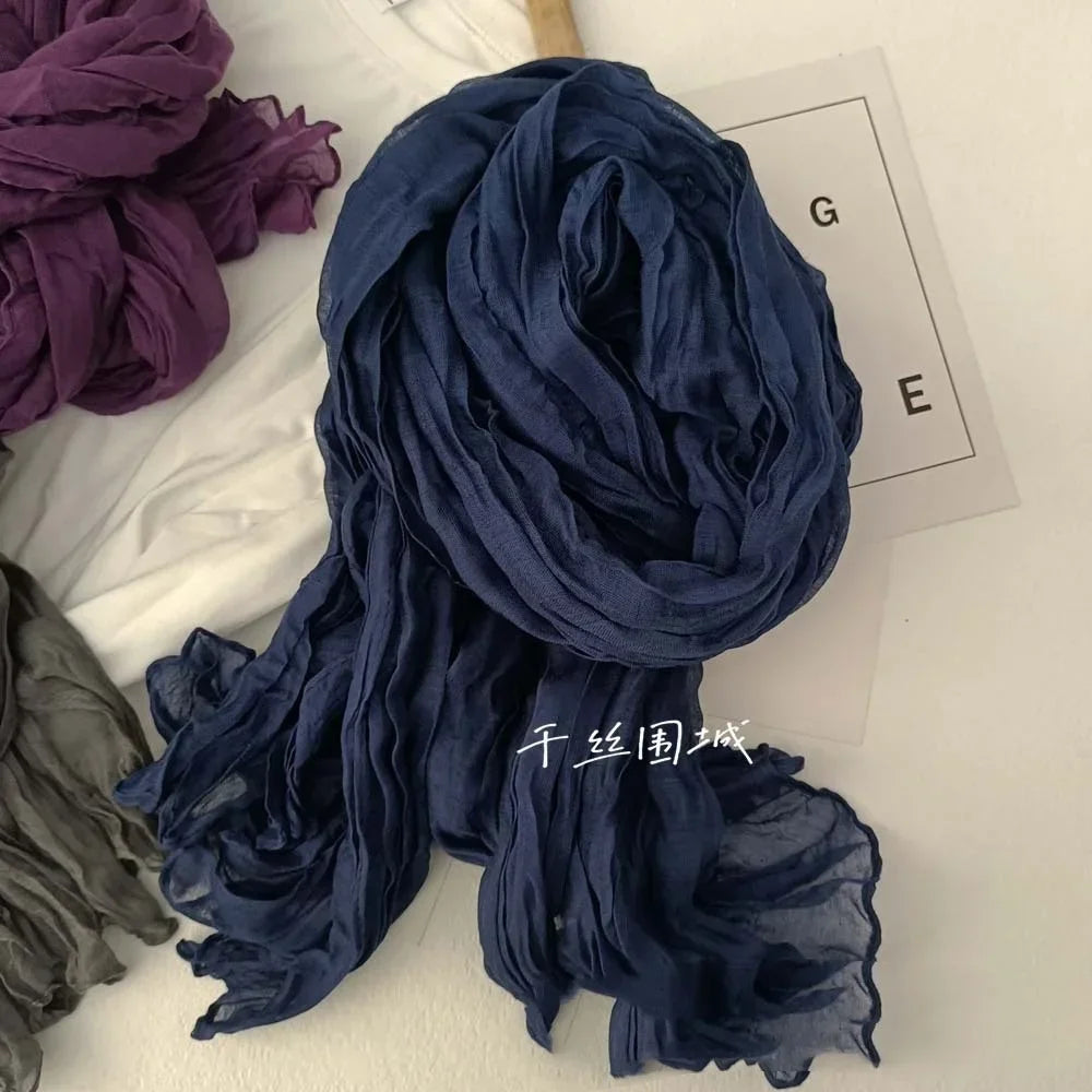 
Foulard Homme Uni Bleu
