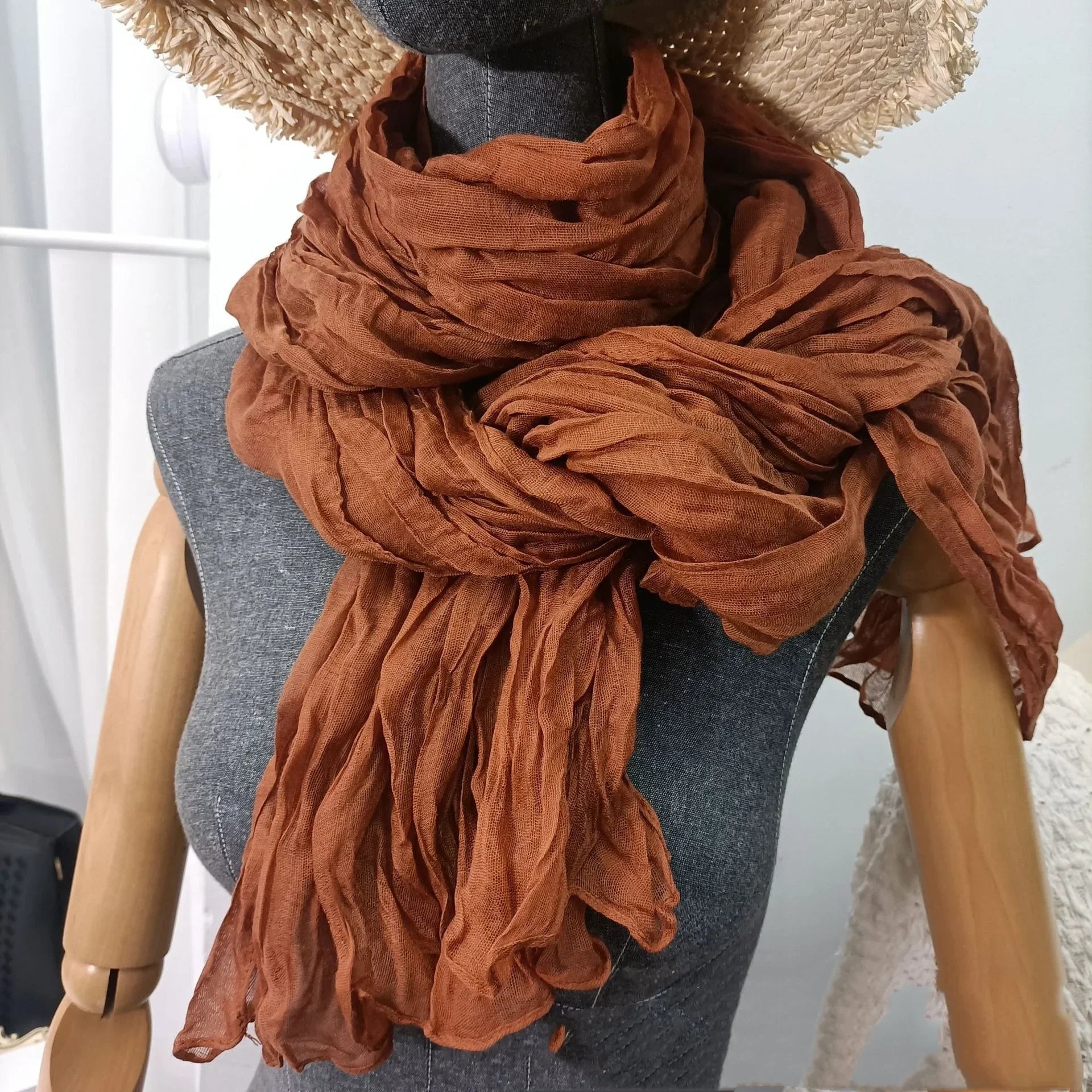 
Foulard Homme Uni Camel