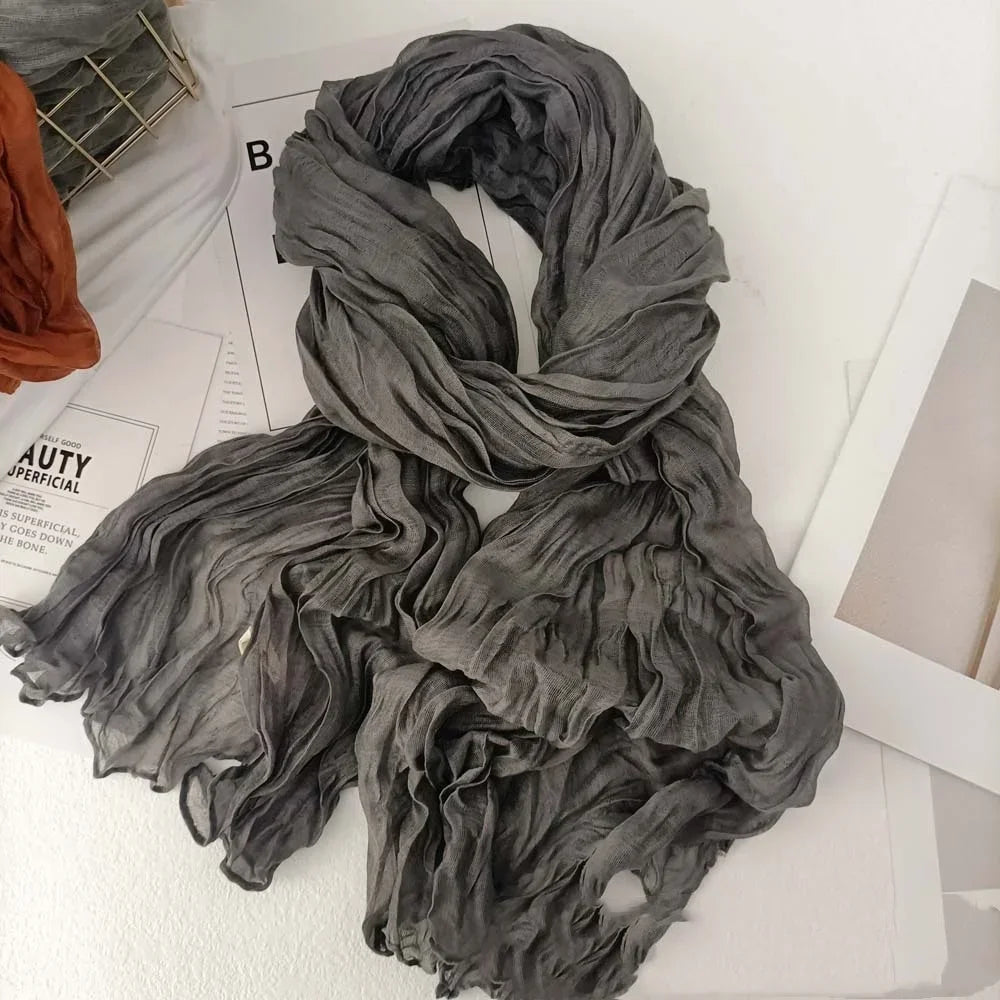 Foulard Homme Uni Gris
