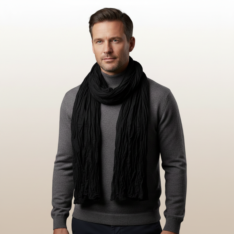 
Foulard Homme Uni Noir