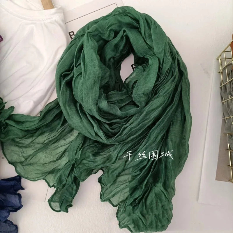 Foulard Homme Uni Vert